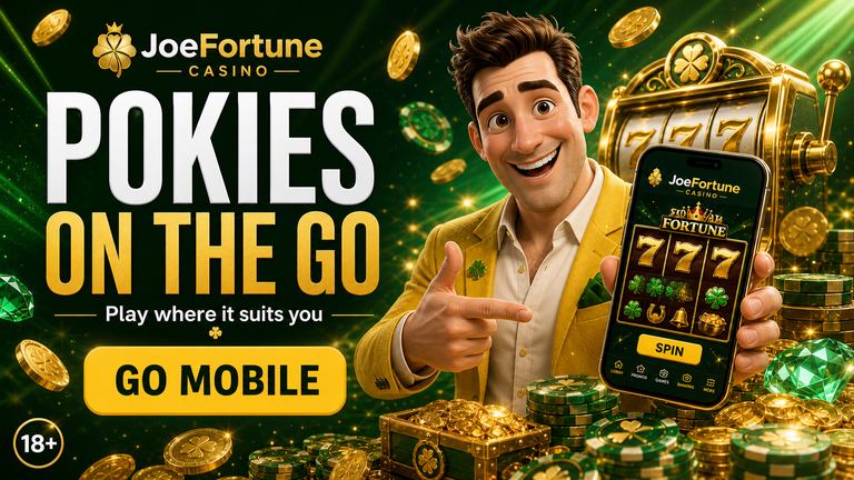 Joe Fortune mobile casino access on phone