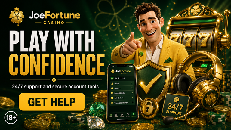 Joe Fortune password recovery and account support