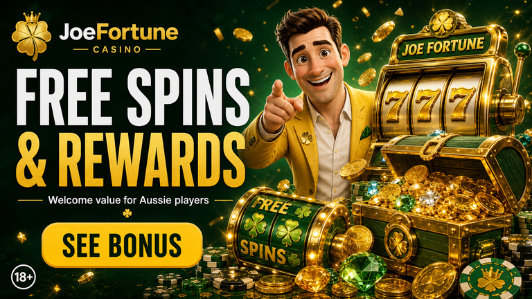 Joe Fortune welcome bonus with free spins
